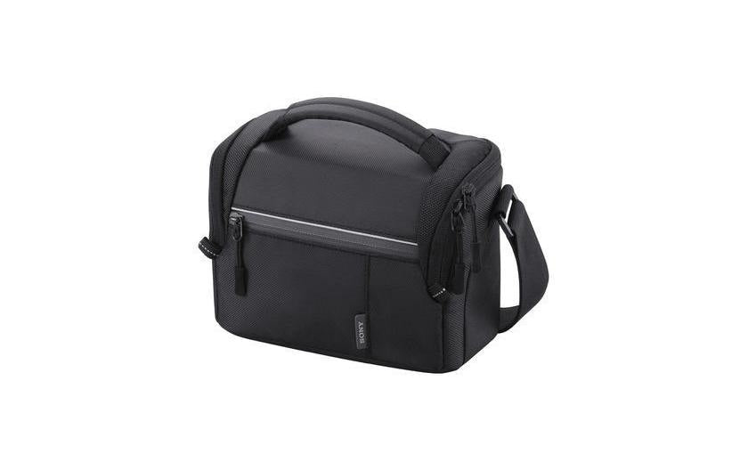 Sony LCS-SL10 Umhängetasche – Nylon, 2 Objektive – für Sony NEX – Schwarz