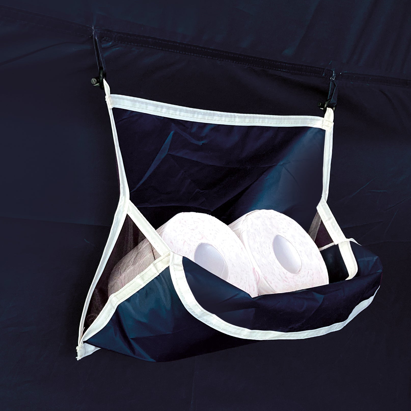 Eurotrail Blue Creek Toilettenzelt – Gestänge, Fenster – 130 × 210 × 130 cm – Blau – Polyester