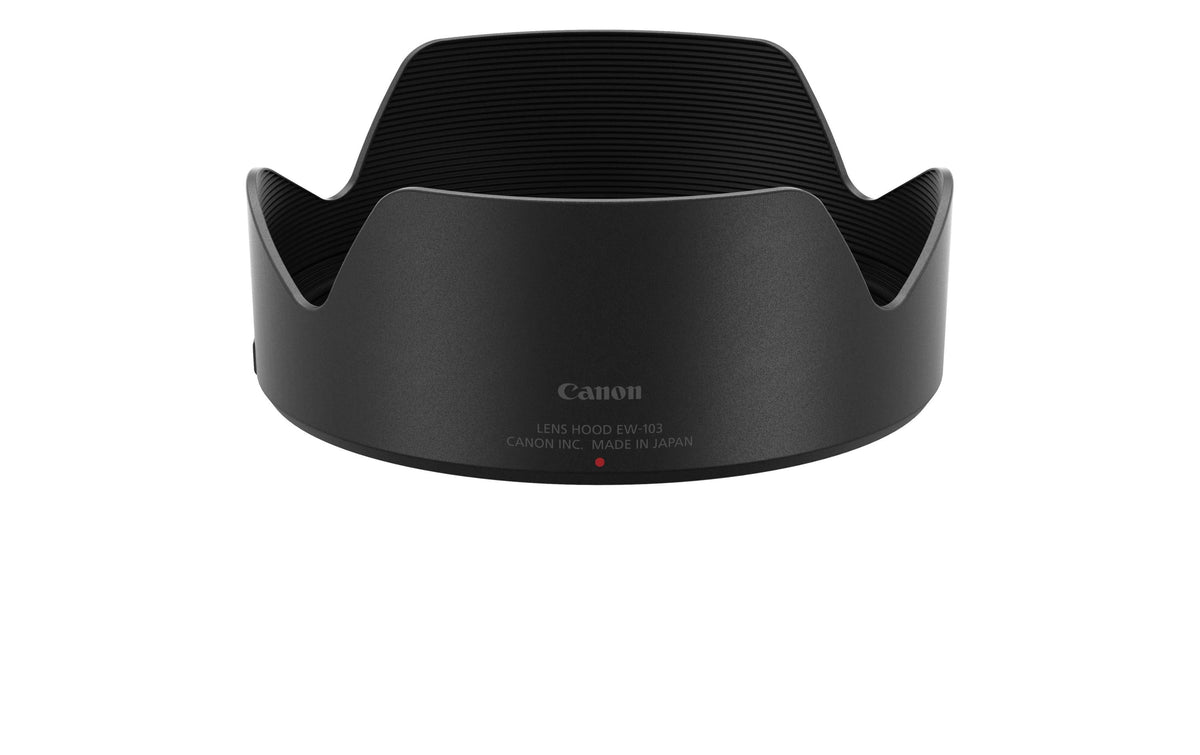 Canon EW-103 Sonnenblende – Blütenblatt – für RF 28–70mm F2 L USM, RF 35mm F1.8 Macro IS STM – Schwarz