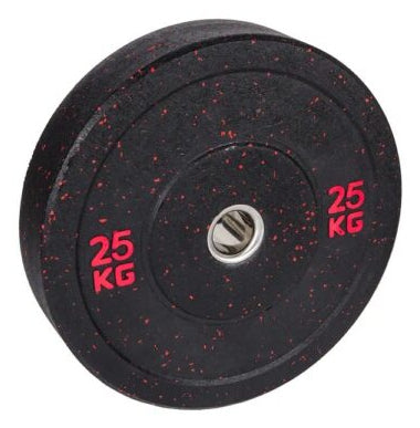 Fitcom Gewichtsscheibe Stossstangengewicht, Ø45,0 cm, Gummi, Rot, 25 kg – 1 Stück