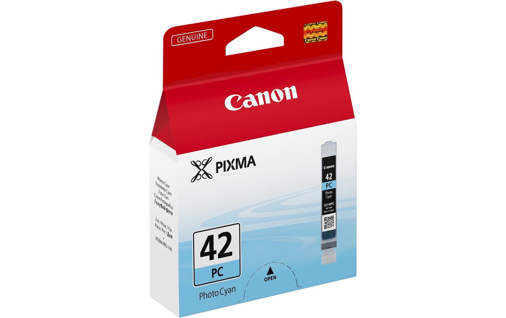 Canon Tintenpatrone CLI-42 PC, cyan, 13 ml – für Tintenstrahldrucker/Multifunktionsgeräte