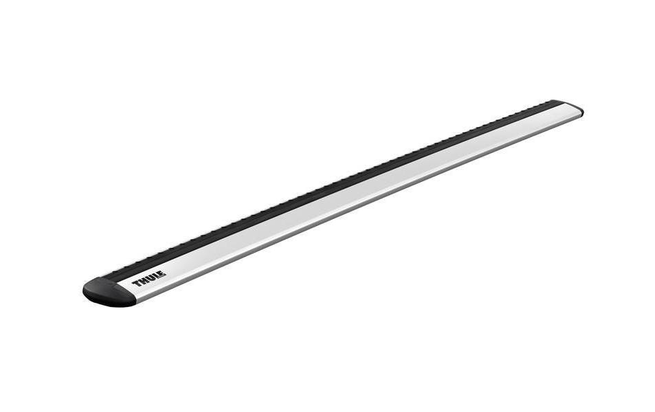 Thule Träger WingBar Evo – abschliessbar, One Key – für Relingmontage – 118 cm, 100 kg – silber – 2 Stk.