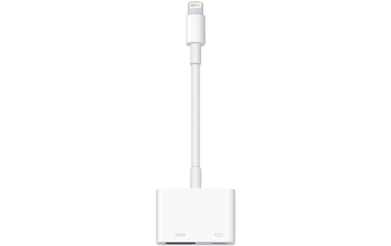 Apple MW2P3ZM/A Lightning-zu-HDMI Adapter – 1920 × 1080 (1080p), 1× HDMI, für iPhone/iPad mit Lightning