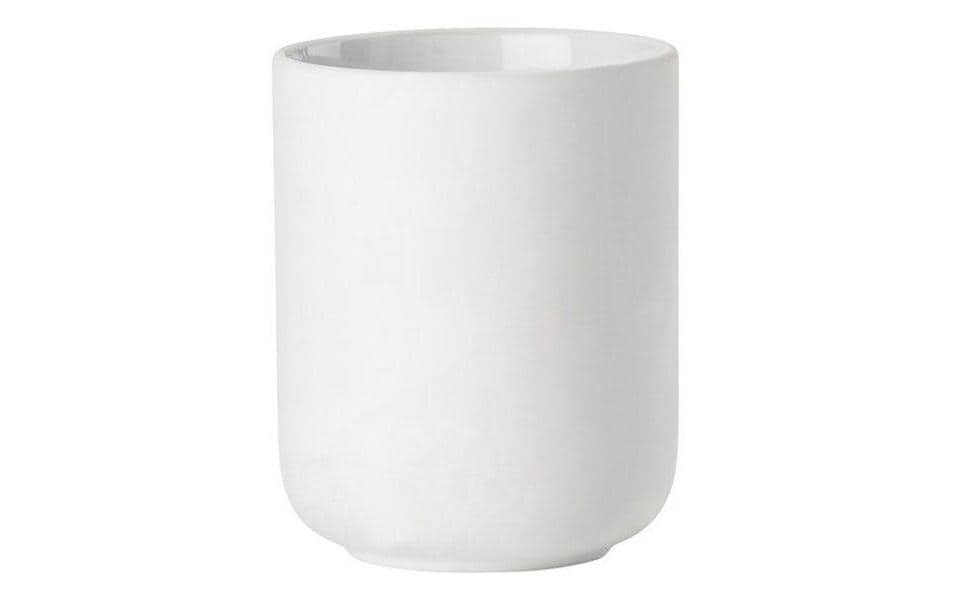 Zone Denmark Zahnbürstenhalter Ume – Steingut, 8,3×10,3 cm, Weiss