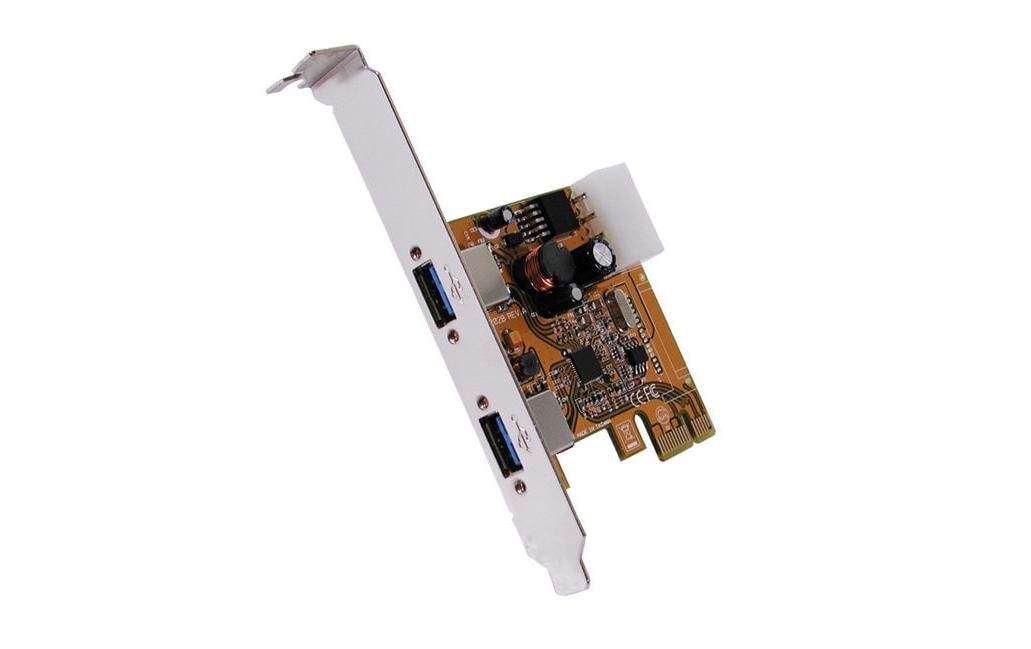 EXSYS EX-11092-2 PCIe USB 3.2 Gen 1 Karte – 2× USB‑A (verschraubbar, 5 Gbit/s)