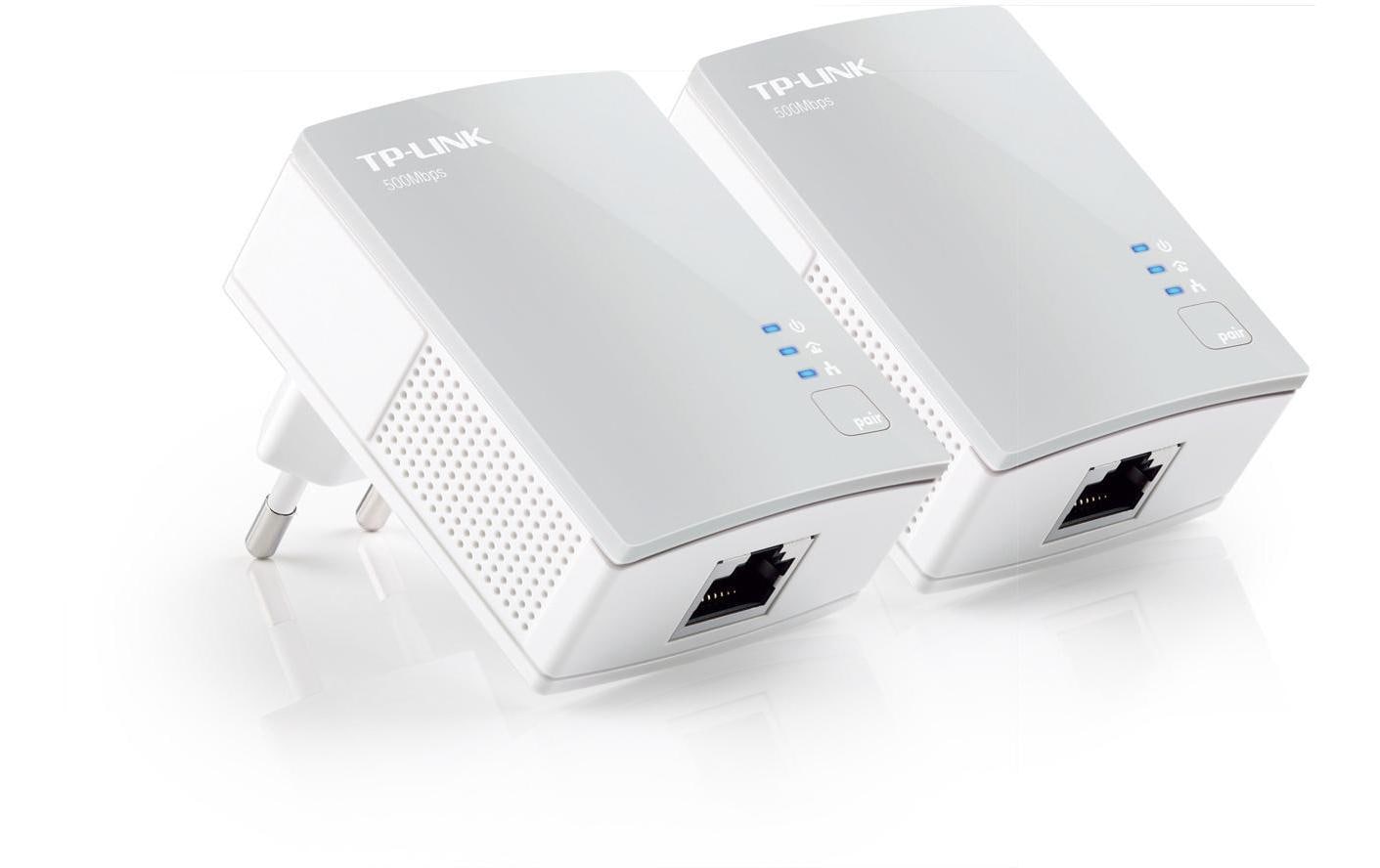 TP-Link TL-PA4010 KIT – Powerline-Adapter – 600 Mbit/s, 1×RJ45 10/100 Mbit/s, 2er-Pack, Weiss