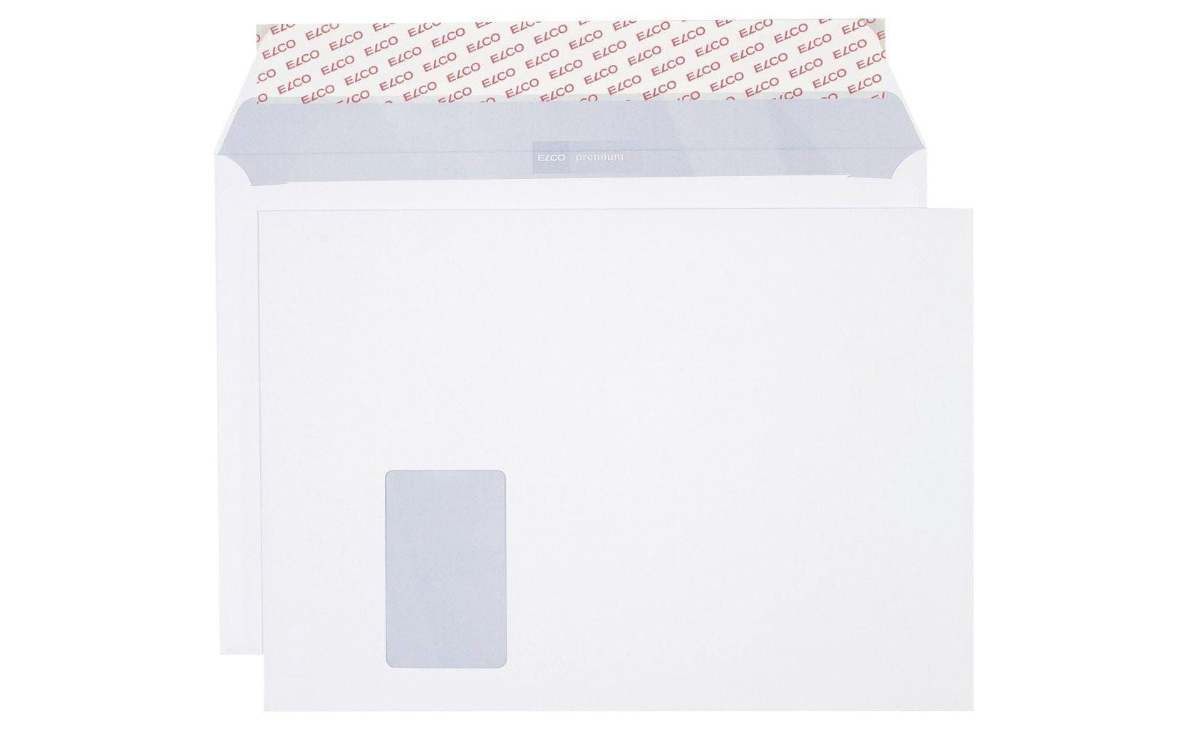 Elco Couvert C4, mit Fenster, Haftklebung, weiss, 120 g/m² – 250 Stk.