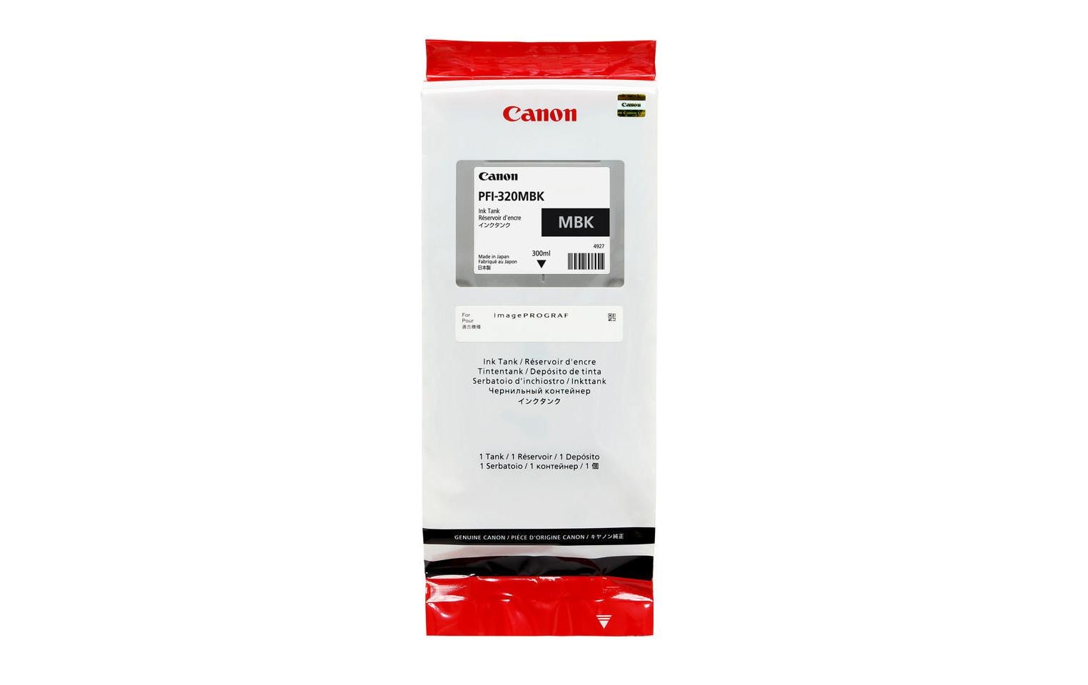 Canon Tintenpatrone PFI-320MBK, schwarz, ca. 300 ml