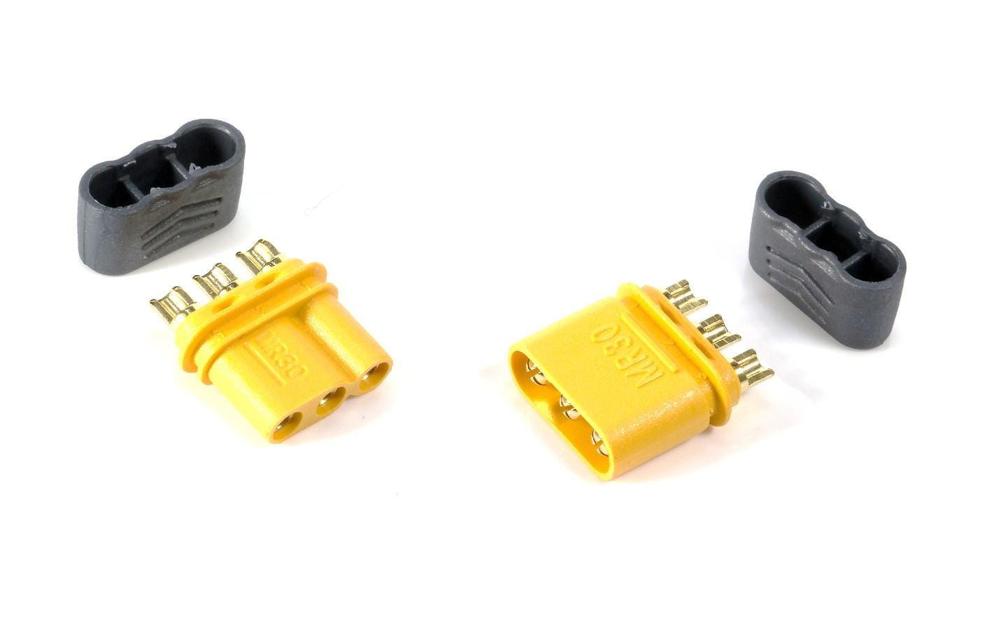 EP Product Motoranschluss-Set, MR30 Stecker, 30 A, 4er-Pack – Schwarz/Gelb