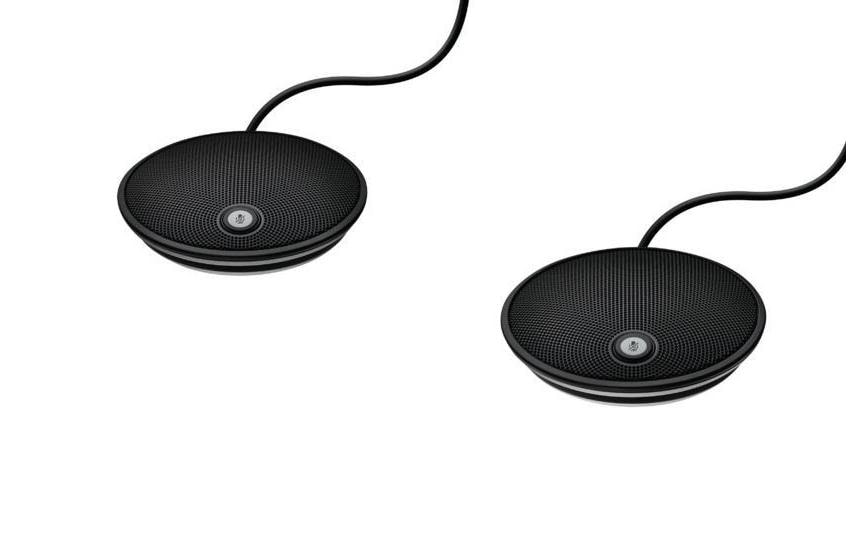 Logitech 989-000171 Erweiterungsmikrofon 2er-Set – Bluetooth/3,5-mm-Klinke, für Logitech Group