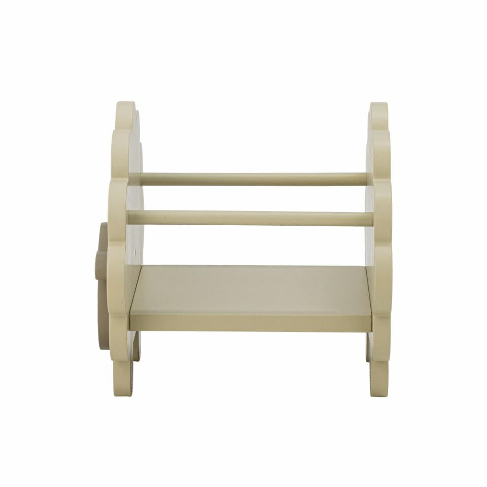 Bloomingville Bücherregal, Dolly Schaf – 1 Boden – 35,0 × 30,5 × 30,0 cm – grau – MDF/Eisen