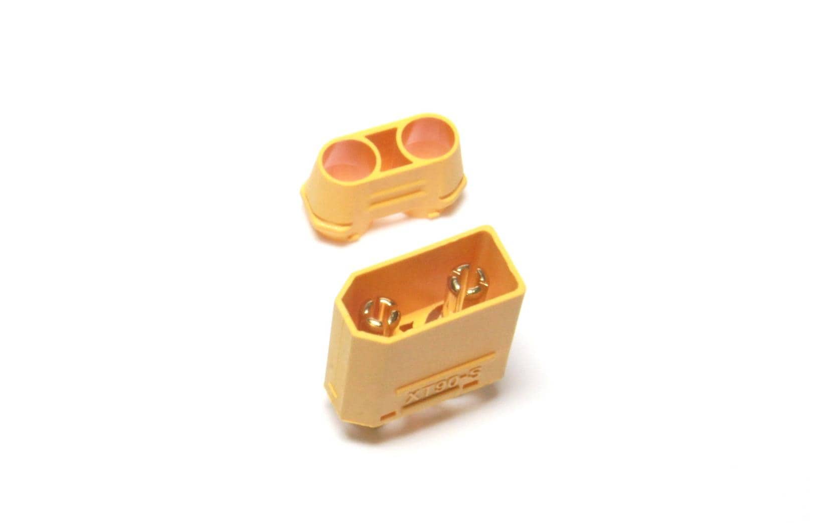 EP Product XT90-S Stecker, 2 Stk., mit Kabelschutz – Gelb