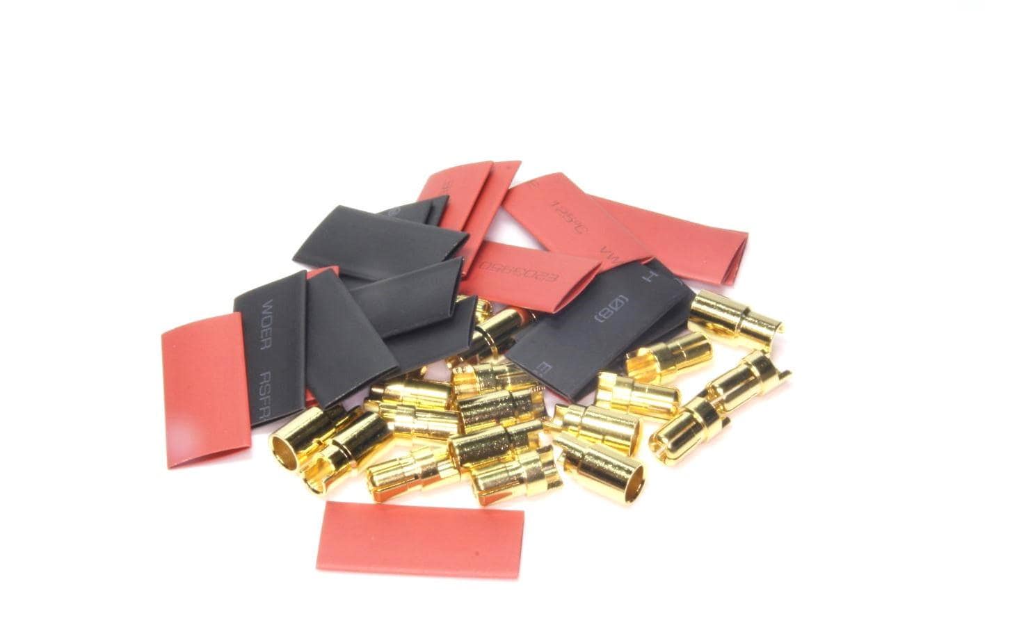EP Product Stecker, Ø 6 mm, 10er-Pack, schwarz/gold/rot