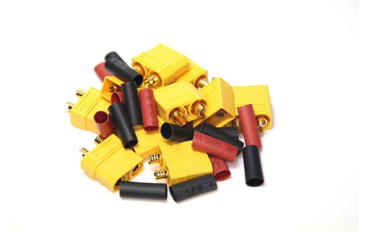 EP Product XT90 Stecker, 5er-Pack – schwarz, rot, gelb
