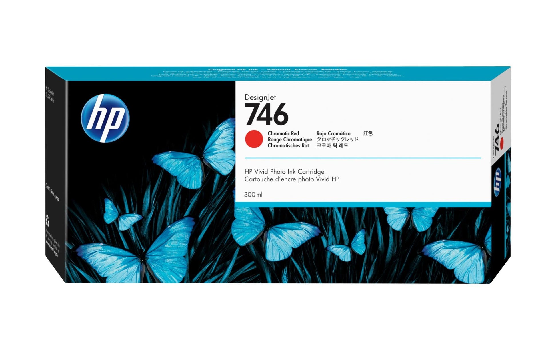 HP Tintenpatrone 746, Magenta, 300 ml – für Tintenstrahldrucker/Multifunktionsgeräte