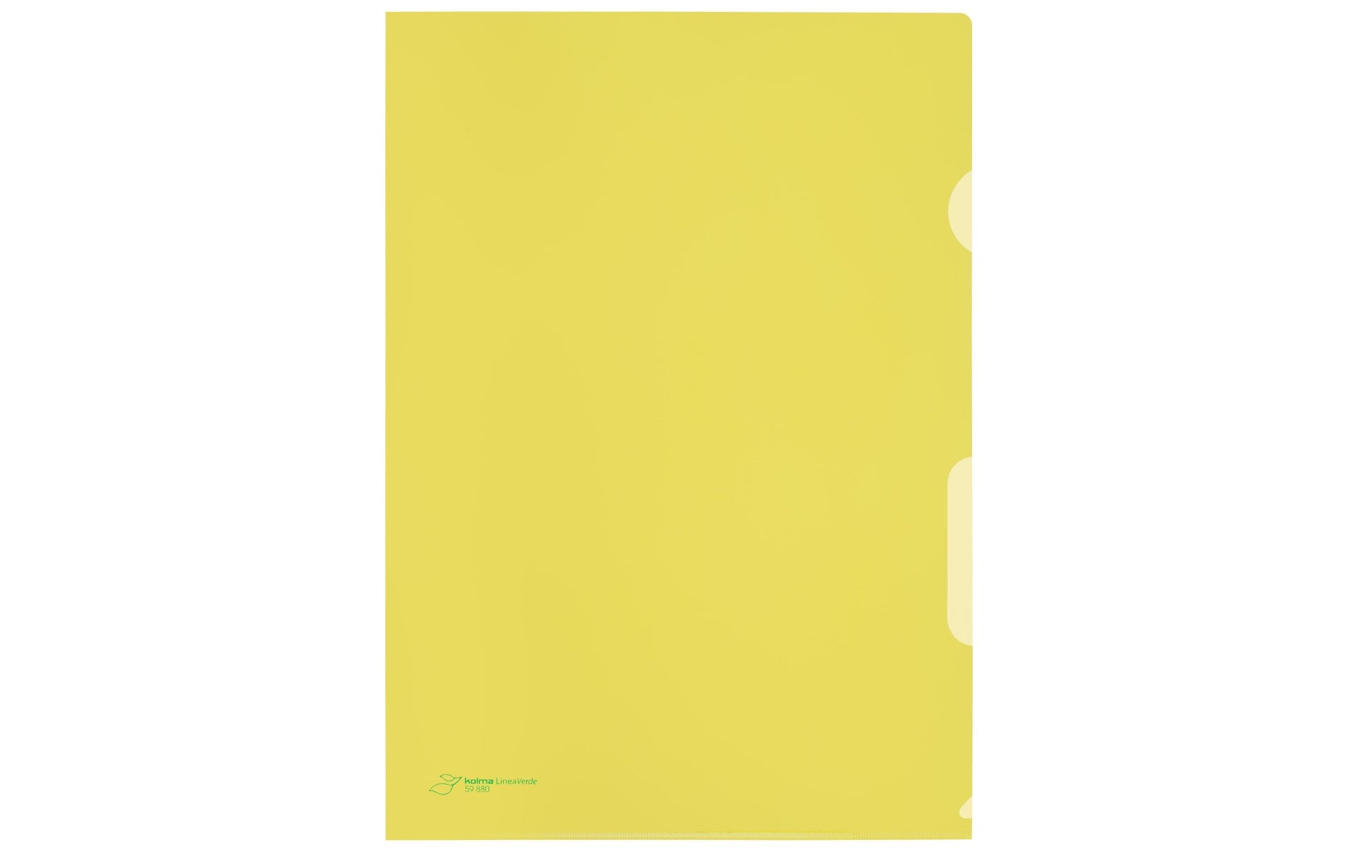 Kolma Sichtmappe A4 – Gelb, Kunststoff, Matt, 90 µm, 100er-Pack