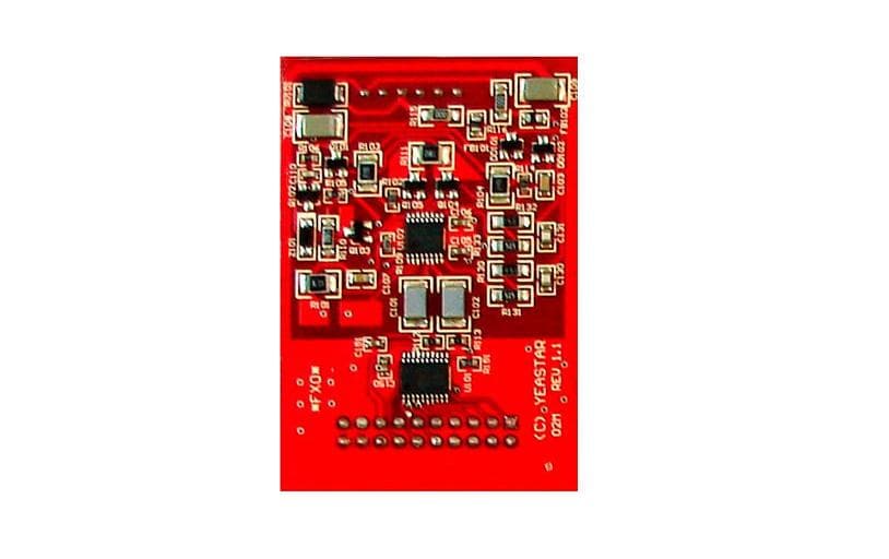 Yeastar Modul O2 – Zubehör, 2 analoge Amtsanschlüsse, für Yeastar P520/P550/P560 usw., Rot