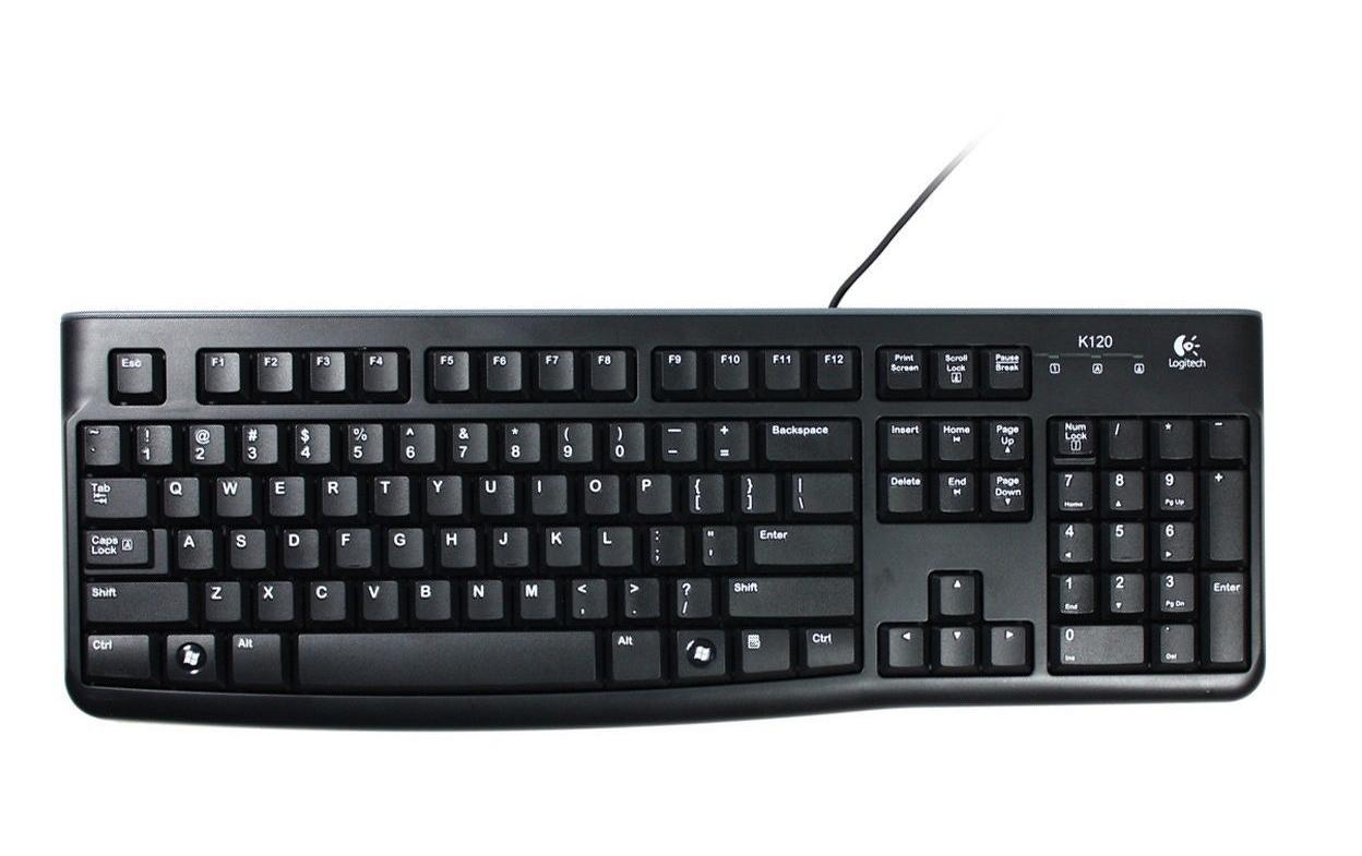 Logitech K120 für Business – Tastatur – kabelgebunden – USB-A – QWERTY (IT) – Schwarz