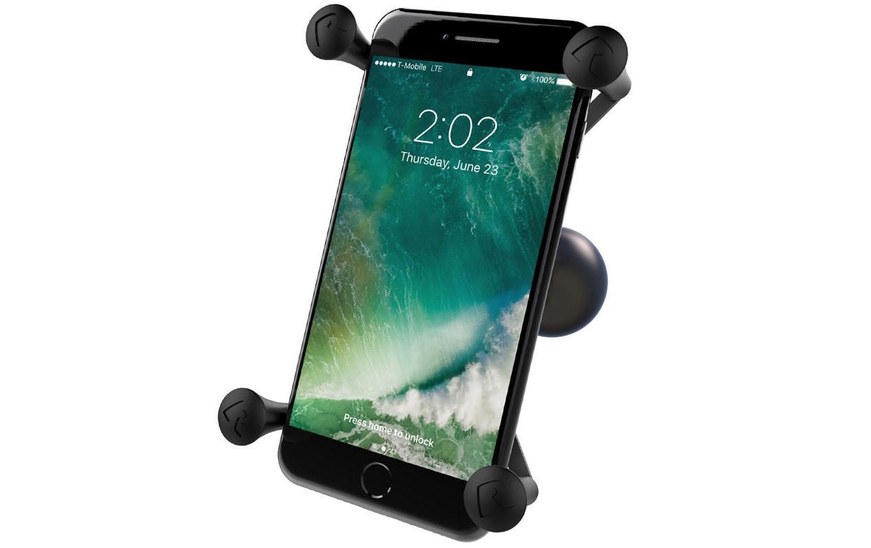 RAM Mounts Universal X-Grip – Auto-Halterung – RAMMount-System (1,5" Kugel) – für iPhone 6 Plus – Schwarz