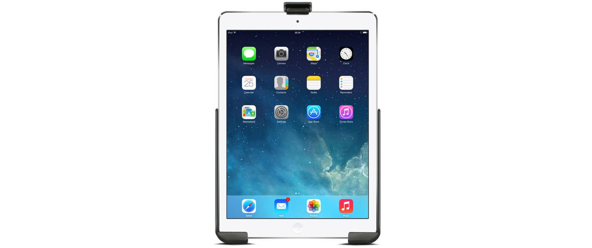 RAM Mounts Fahrzeug-Dock für Apple iPad 9,7" (Pro 9,7"; Air/Air 2; iPad 5.–6. Gen.) – Schwarz
