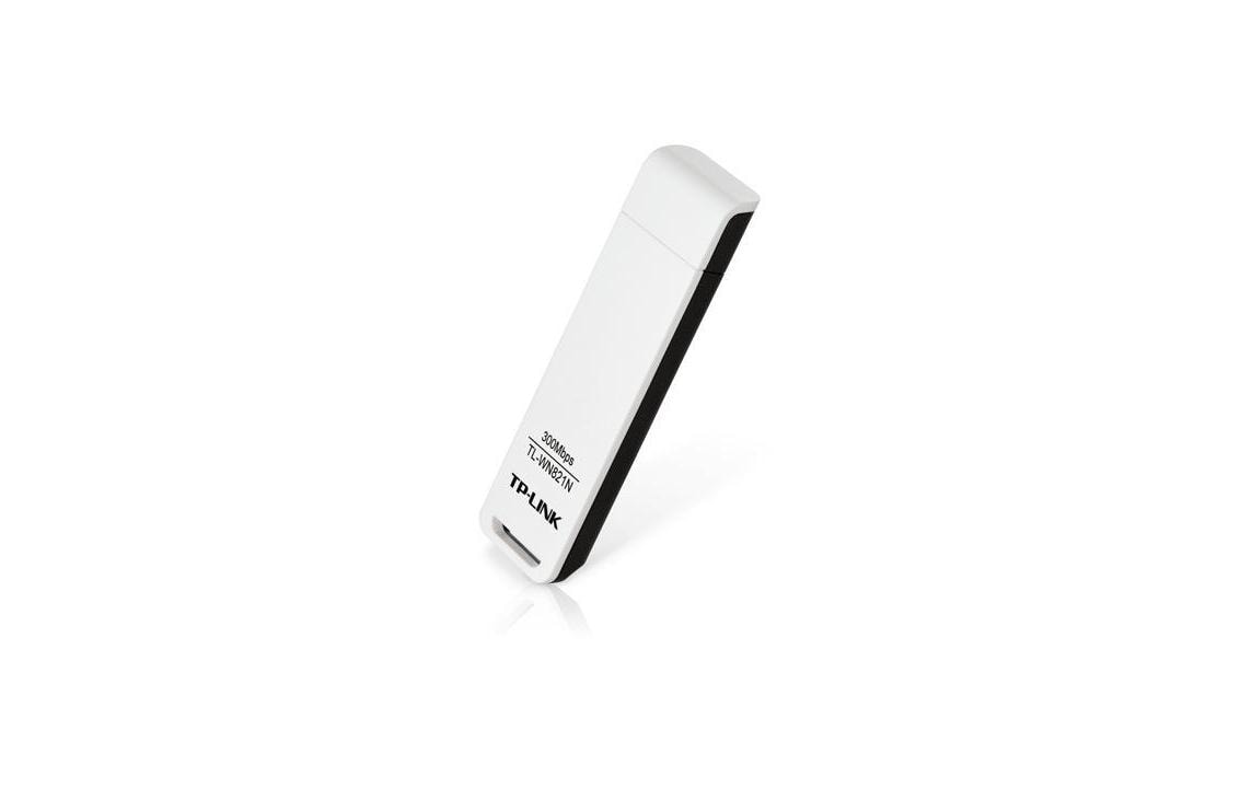 TP-Link WLAN-USB-Adapter – USB – Wi‑Fi 4 (802.11n), 300 Mbit/s – Schwarz/Weiss – für PC/Laptop