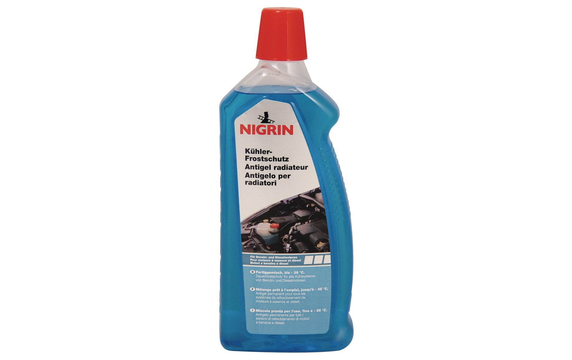 Nigrin Kühlerfrostschutz – für Diesel- & Benzinmotoren – 1 l