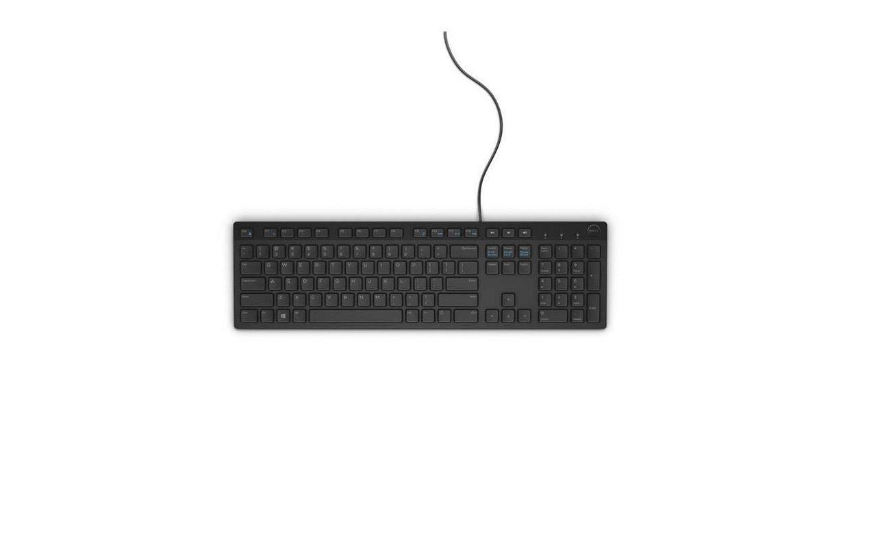 DELL KB216 – Tastatur – kabelgebunden, USB – QWERTY (US-INT) – Schwarz, auslaufsicher
