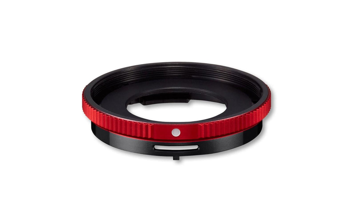 Olympus CLA-T01 Objektivadapter – Durchmesser 40,5 mm – für Olympus – Schwarz/Rot