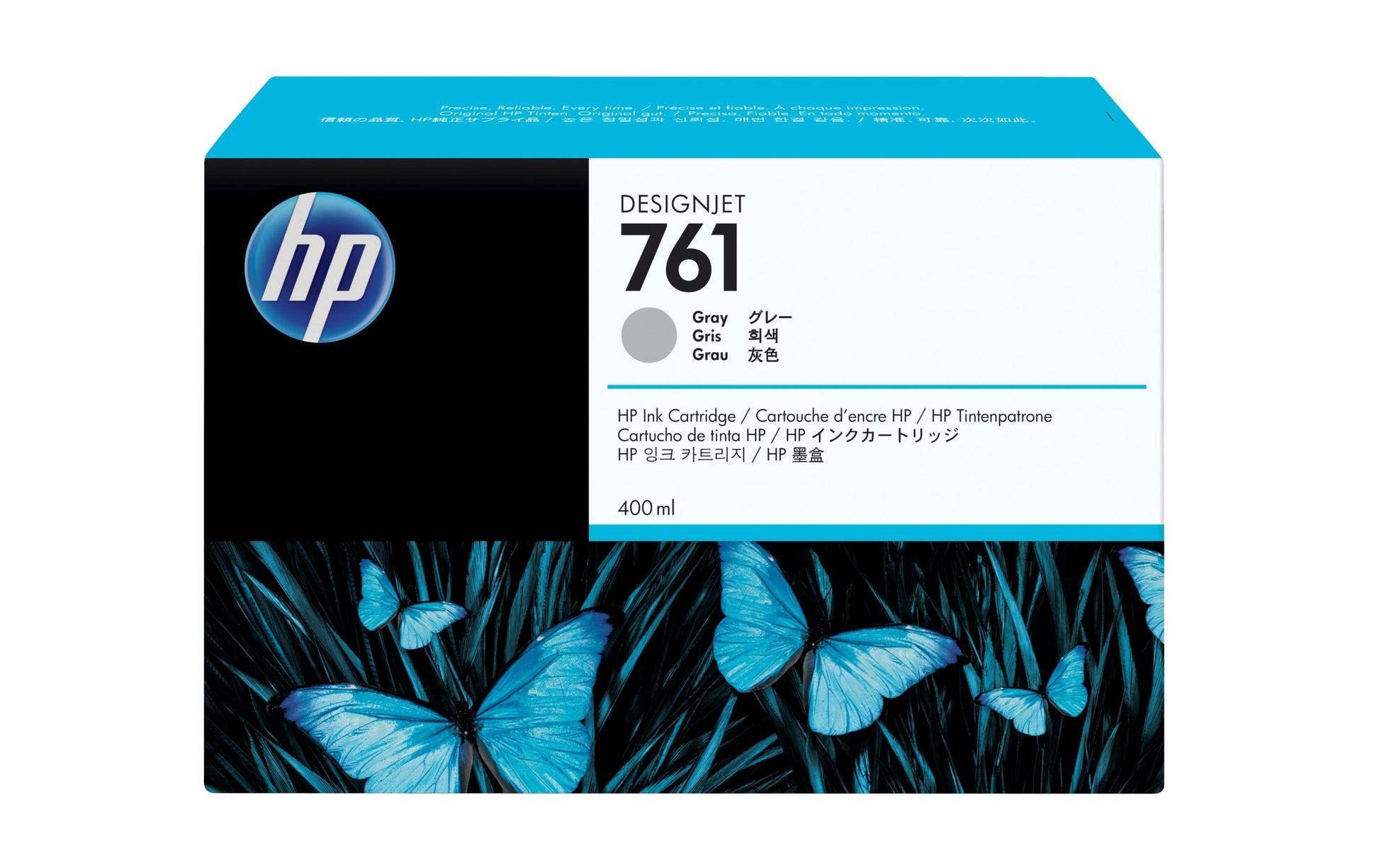 HP Tintenpatrone 761, Grau – für Inkjetdrucker und Multifunktionsgeräte