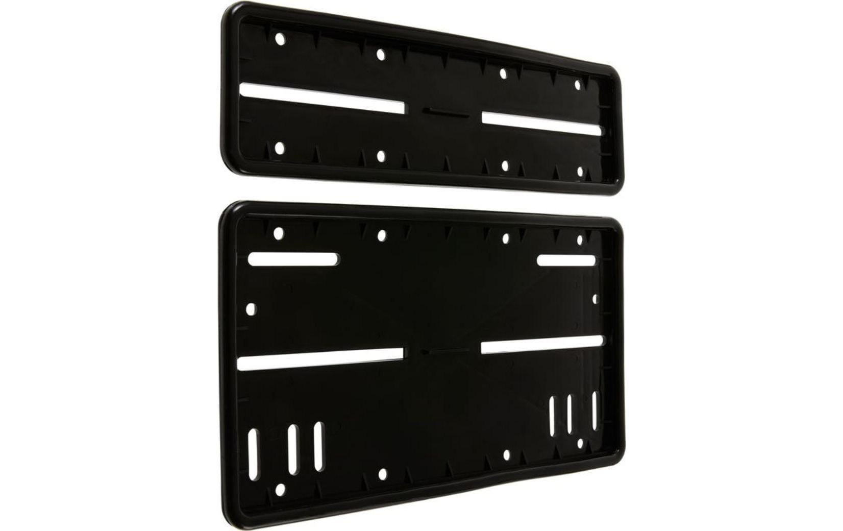 Al-fahrzeugteile Nummerrahmen-Set Kunststoff – für Nummernschild – 8 × 30 cm & 16 × 30 cm