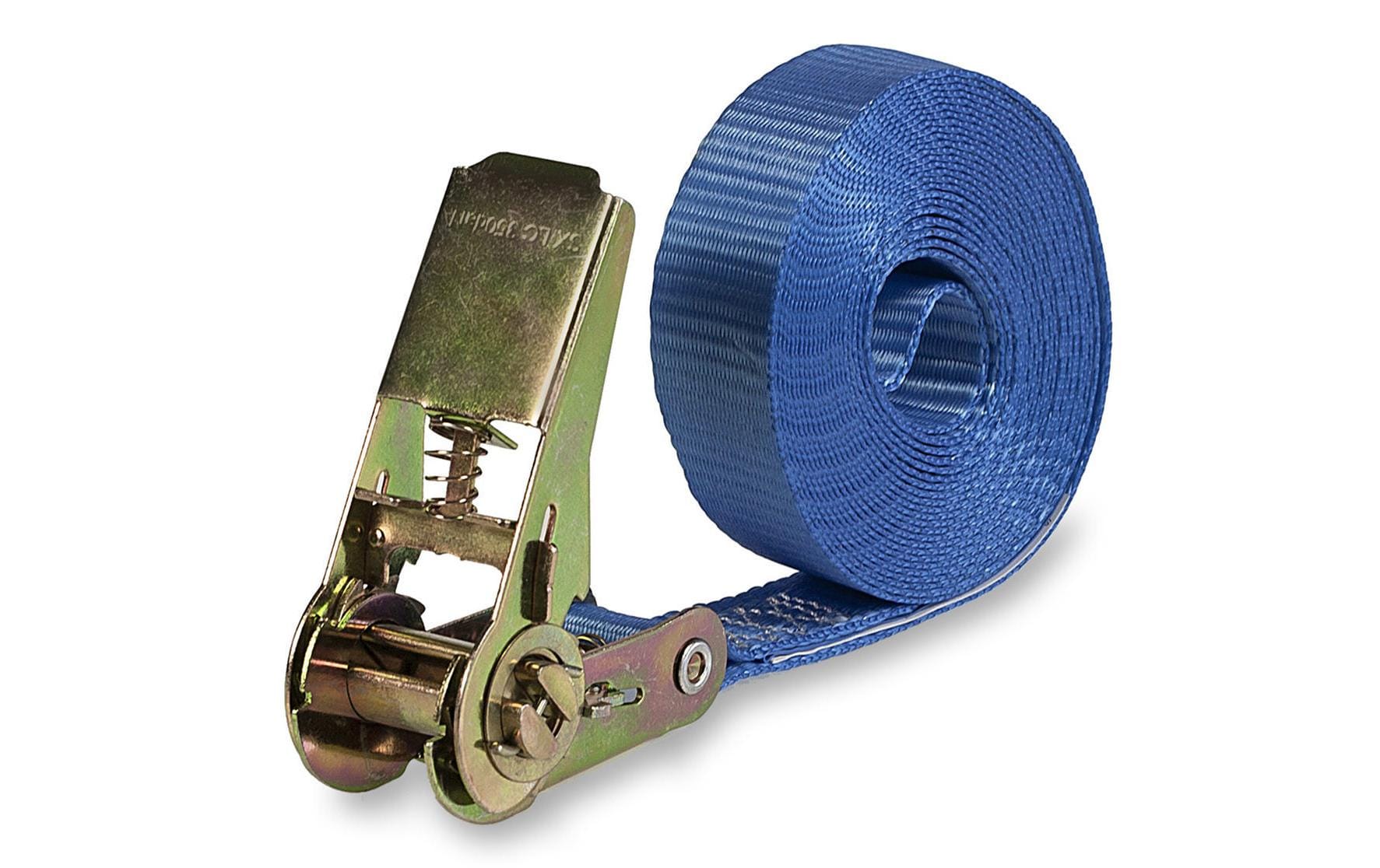 SpanSet Schlaufenband 5'000 × 25 mm, Polyester, Blau, mit verzinkter Ratsche, Zurrkraft 700 kg, für Personenwagen