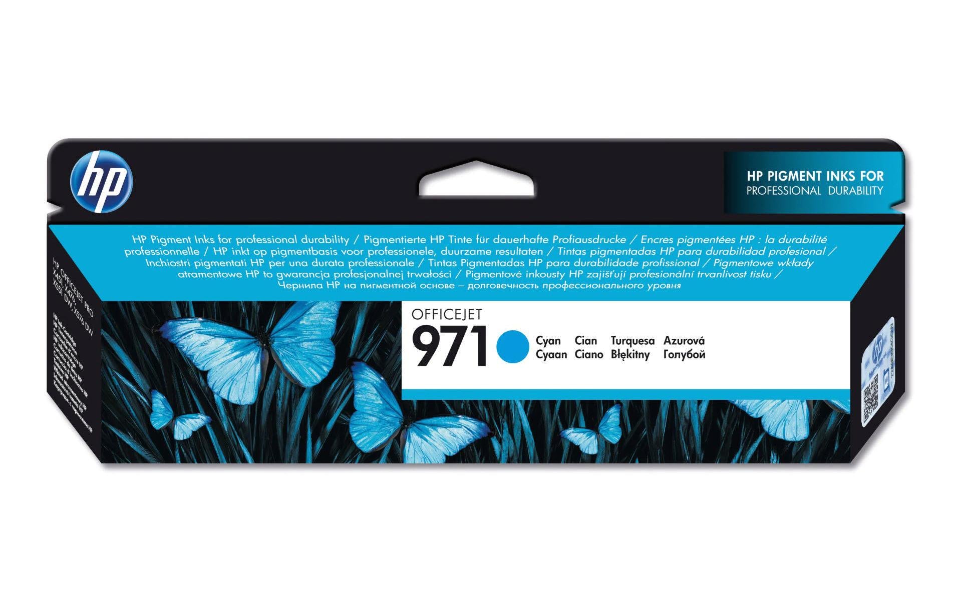 HP Tintenpatrone 971, cyan – für Tintenstrahldrucker und Multifunktionsgeräte