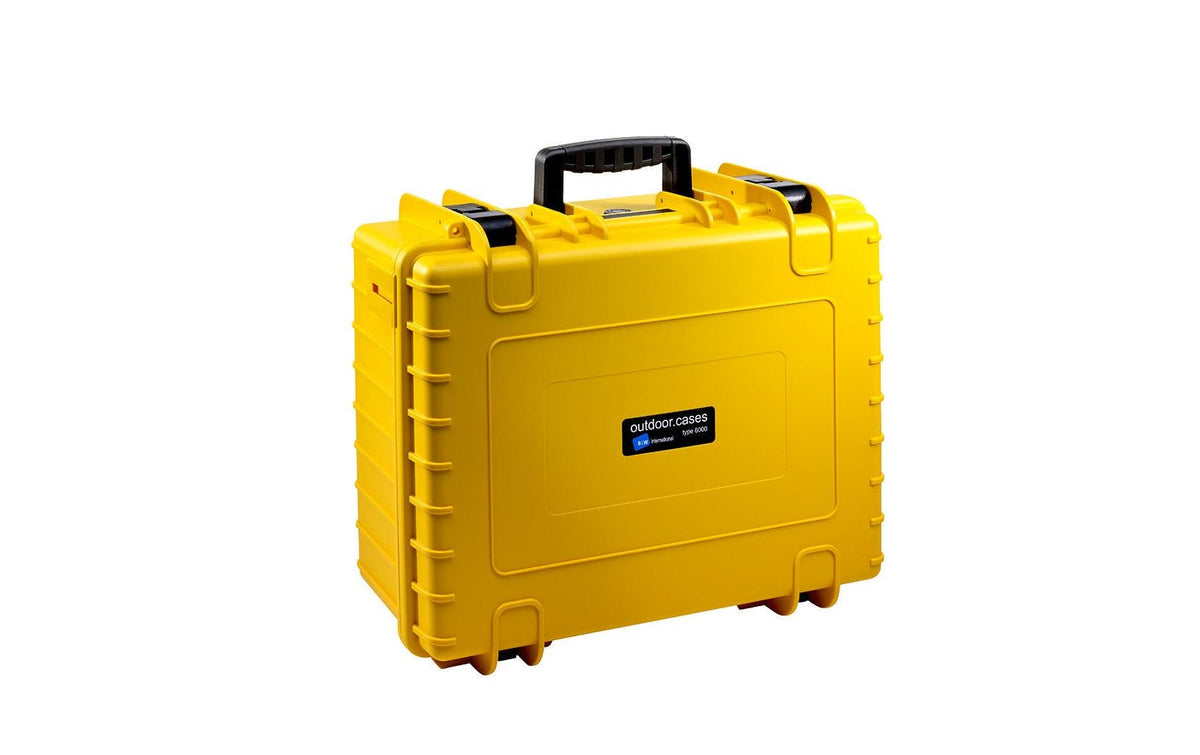 B&W Cases B&W Schutzkoffer Typ 6000 – Gelb, 51 × 42 × 21,5 cm