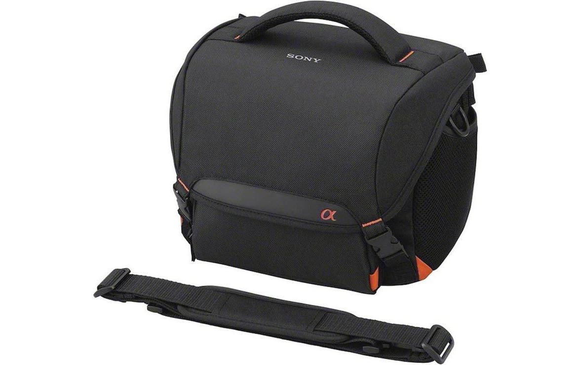 Sony LCS-SC8 Umhängetasche – Nylon, Schwarz – für SLT-A58K, SLT-A65V, SLT-A77V und andere