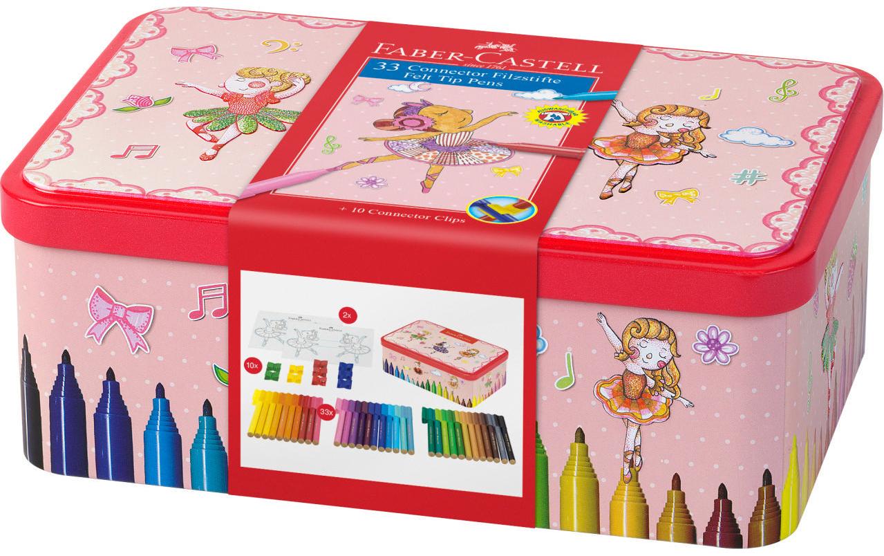 Faber-Castell Connector Pen Filzstift – 2 mm, wasserbasiert, auswaschbar, 33 Farben