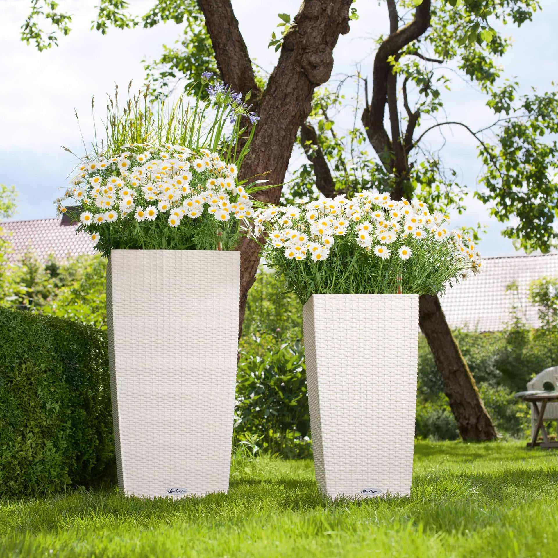 LECHUZA Pflanzgefäss – 31 l, 39,5 × 75,5 × 39,5 cm – Kunststoff, Graphit