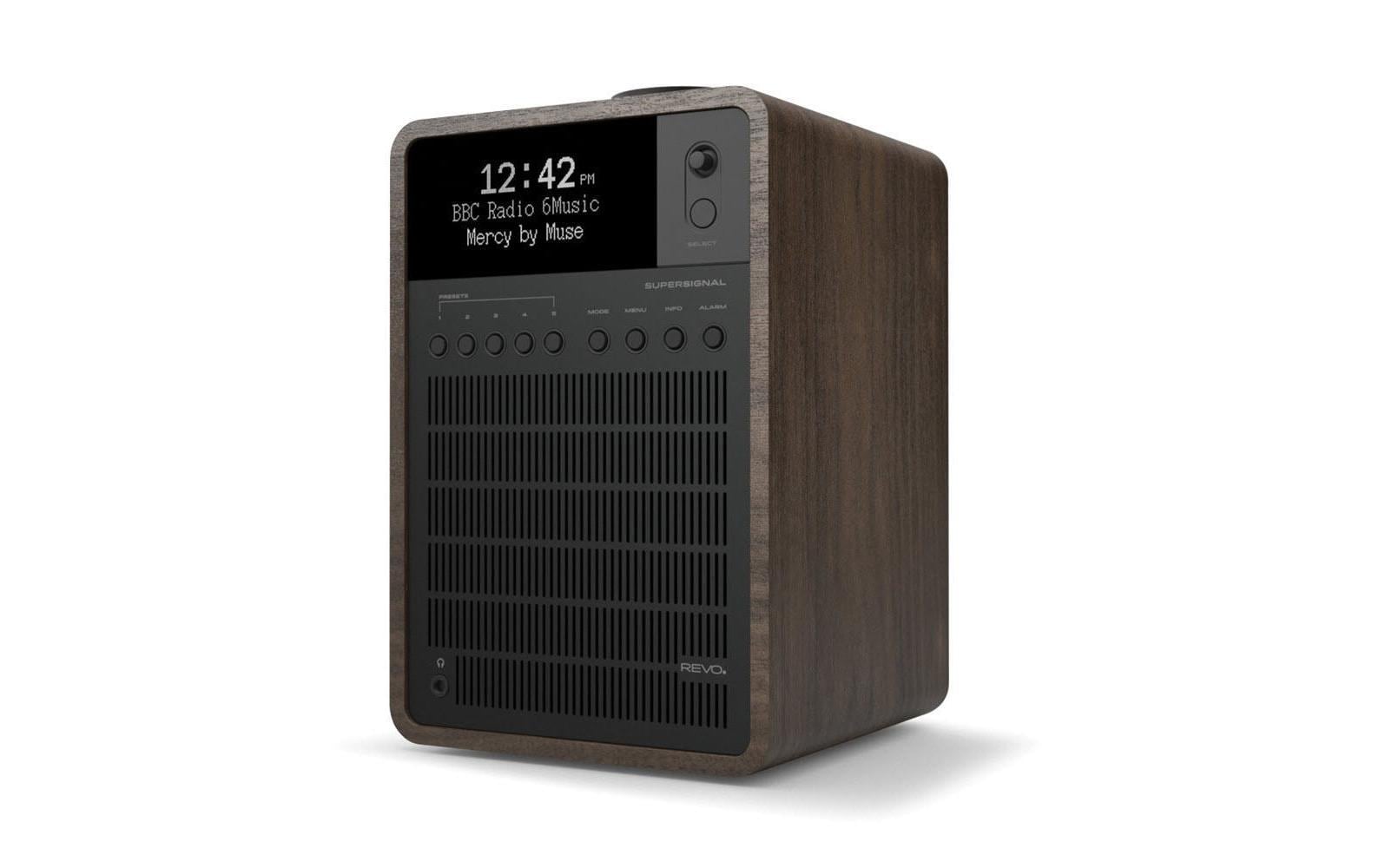 Revo SuperSignal – DAB-/Internetradio – Tischradio – DAB+, UKW, Bluetooth – Braun