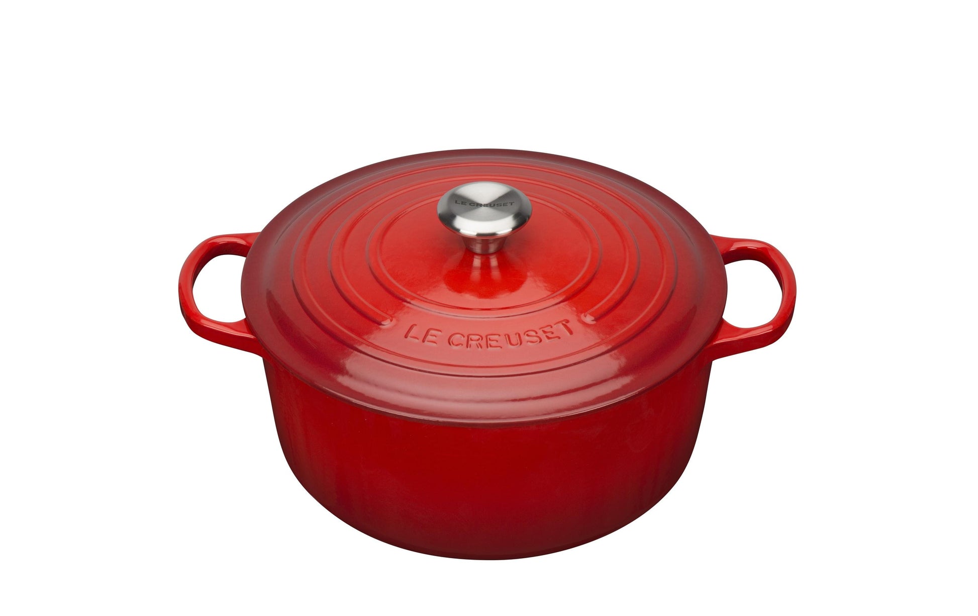 Le Creuset Kochtopf Signature – 5,3 l, Ø 26 cm, Gusseisen, für Induktion, Gas, Glaskeramik u. a., 6 Pers.