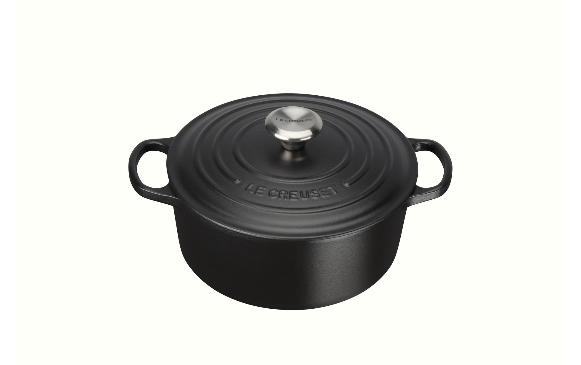 Le Creuset Kochtopf Signature – 4,2 l, Ø 24 cm, Gusseisen, Emaille, Schwarz