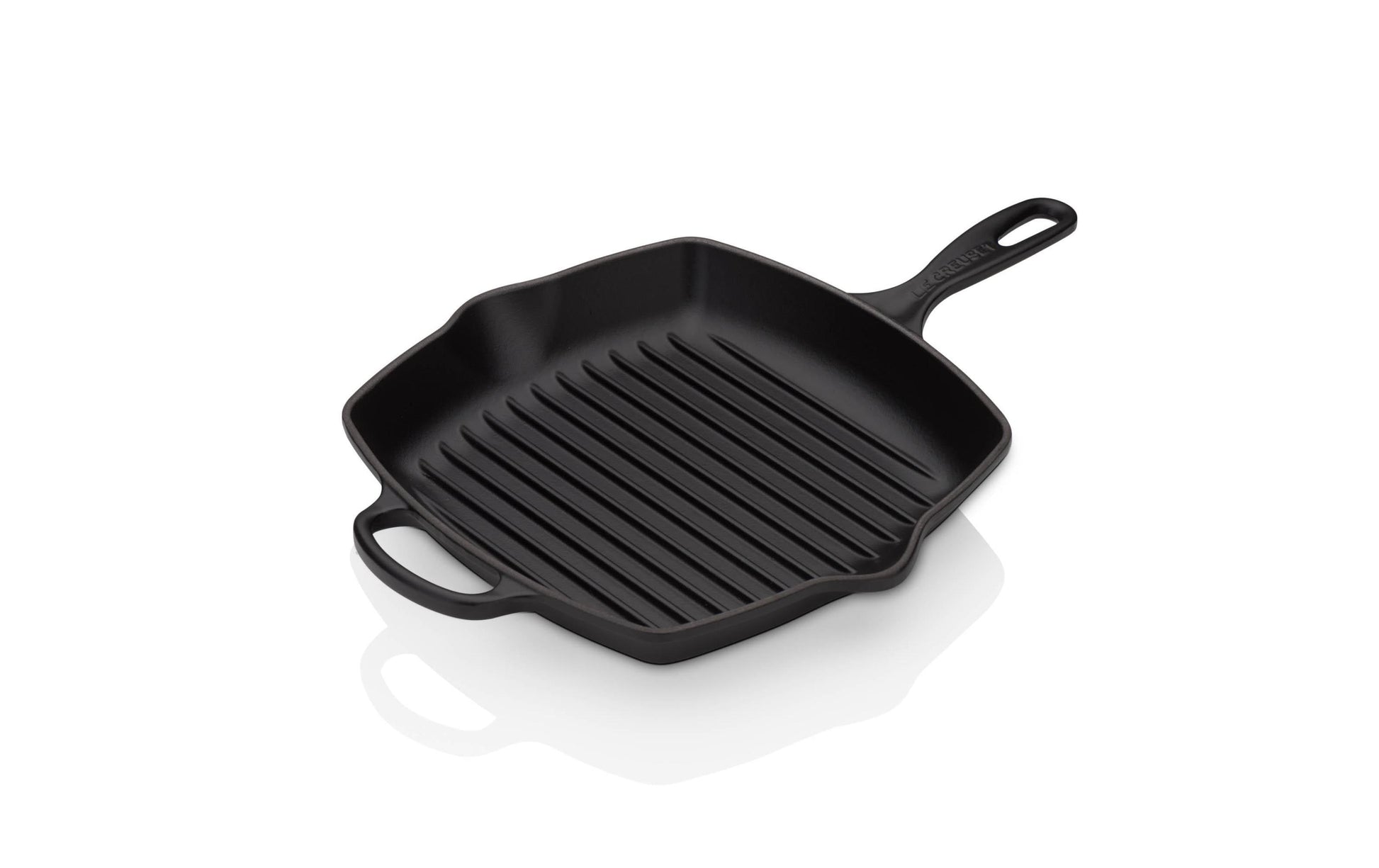 Le Creuset Fonduepfanne Signature Square – Ø 26 cm, Gusseisen, für Induktion, Gas, Glaskeramik u. a., Schwarz