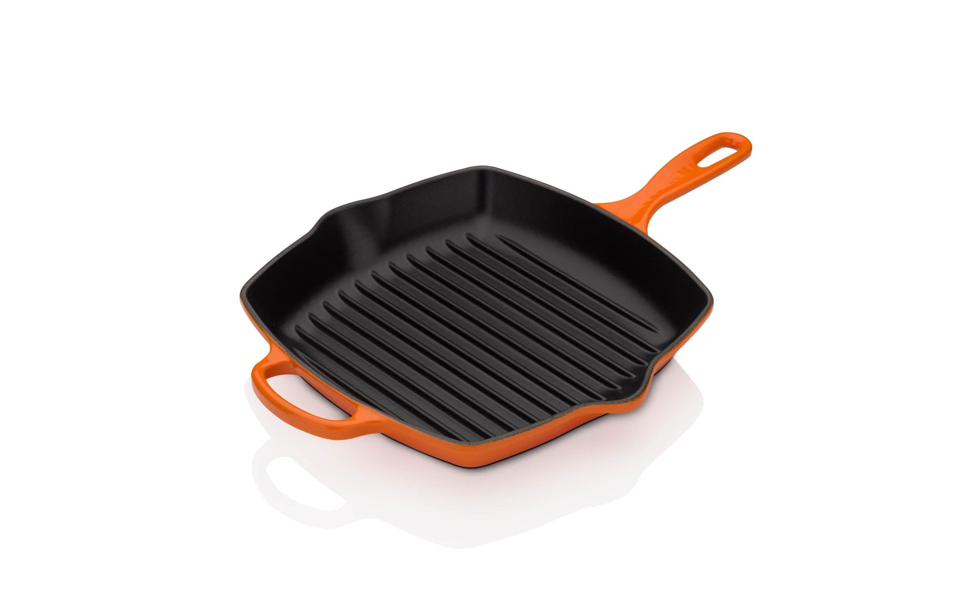 Le Creuset Fonduepfanne Signature – Ø 37 cm, Gusseisen, für Induktion, Gas, Glaskeramik – Schwarz/Orange