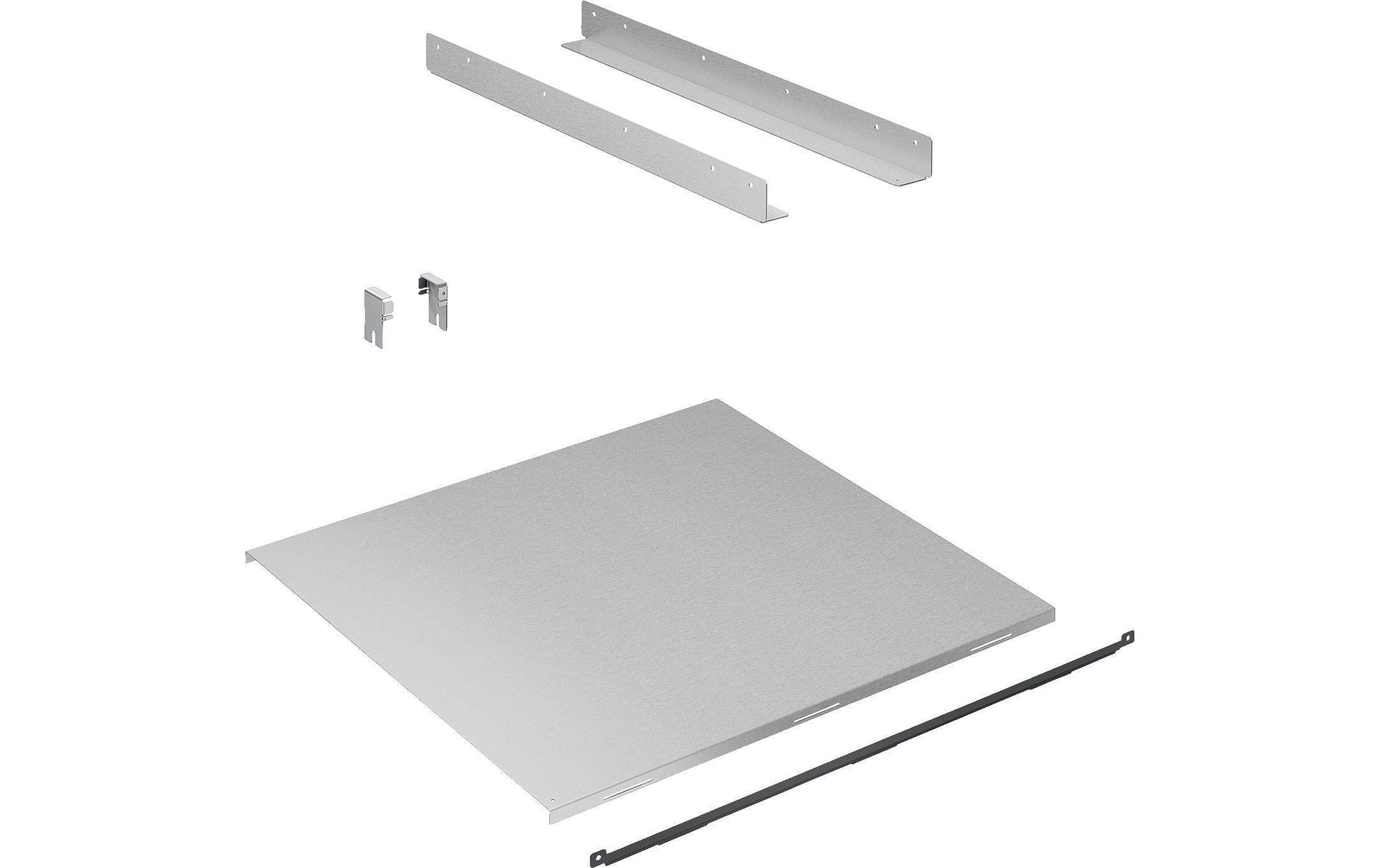 Bosch Backofen-Schiene – Zwischenbodenset – 60 × 60 cm – für Backöfen, Metall, Silber