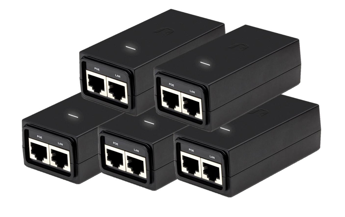 Ubiquiti POE-24-12W-5P PoE-Injektor 12 W – 24 V DC, Gigabit Ethernet, RJ-45×1