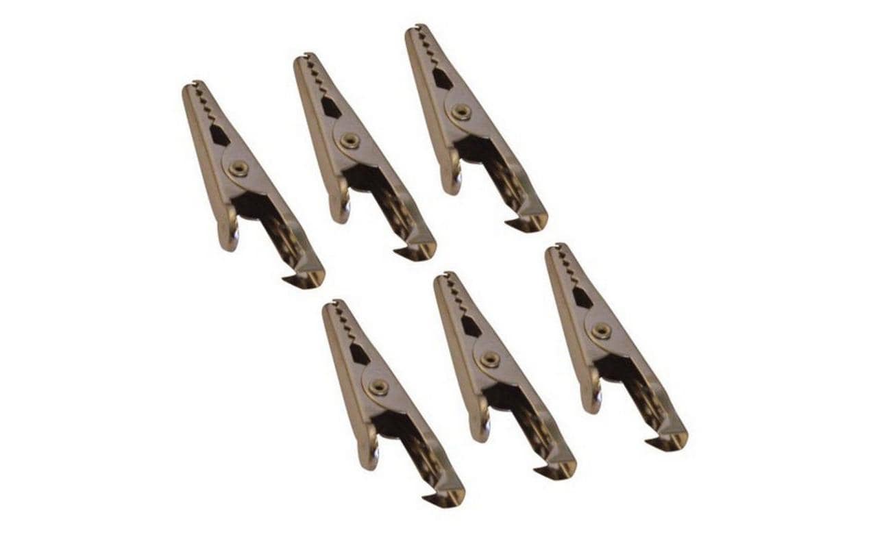 HP Autozubehör Krokodilklemmen, 6 Stk., 5 A, 30 g