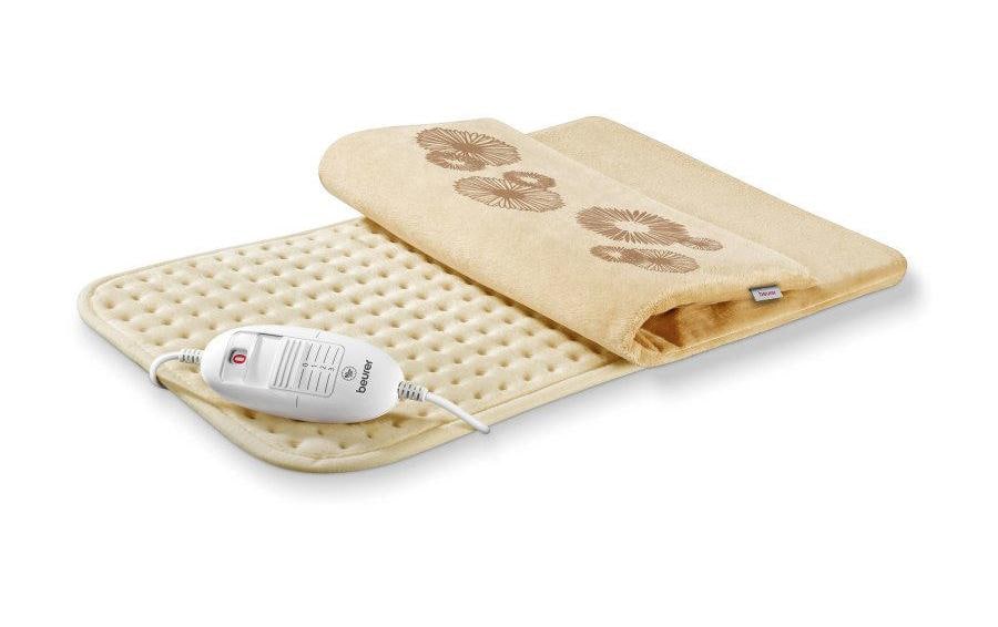 Beurer Heizkissen HK45 Cosy – 100 W, 3 Betriebsstufen – 33 × 44 cm – Braun – Abnehmbare Zuleitung, Flauschfase