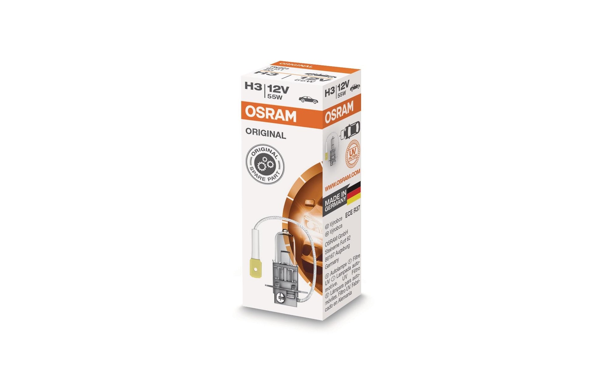 Osram Leuchtmittel PK22s (H3) – 1450 lm, 55 W – Neutralweiss