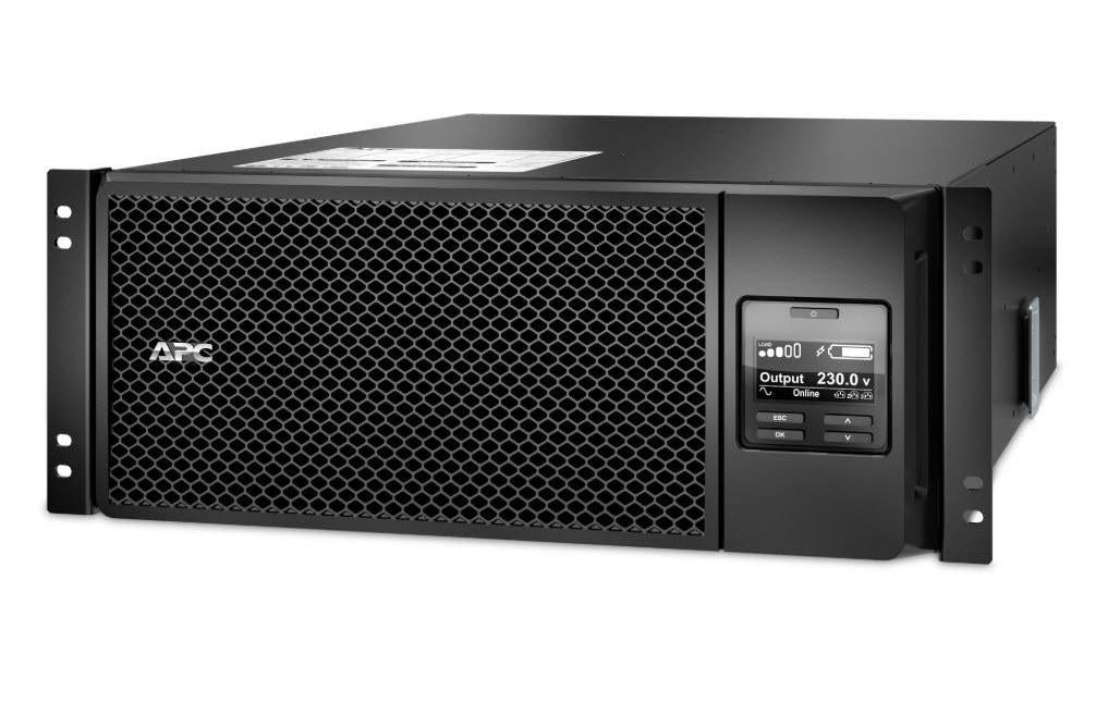 APC SRT6KRMXLI USV 6 kVA/6000 W Online – 4U Rack – C13×6, C19×4, Festverdrahteter Eingang