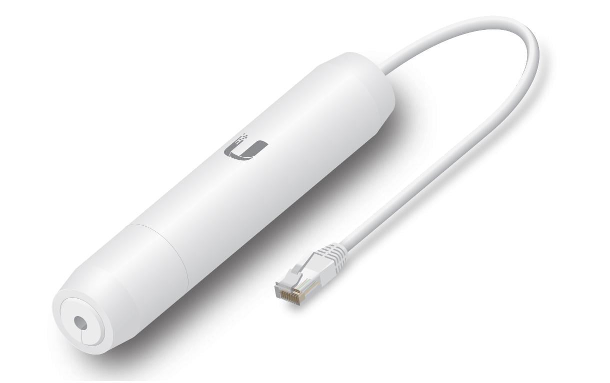 Ubiquiti INS-3AF-O-G PoE-Adapter – Gigabit Ethernet, 2× RJ-45 (In/Out), 48 V PoE (IEEE 802.3af) – Weiss