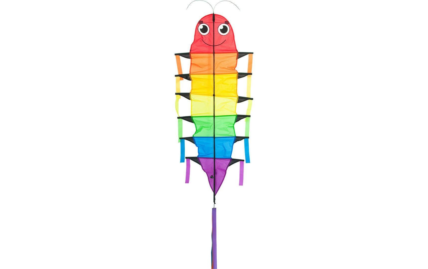 Invento Flapping Willie Worm Lenkdrachen – 48 × 115 cm – 60 m Schnur – ab 5 J. – mehrfarbig