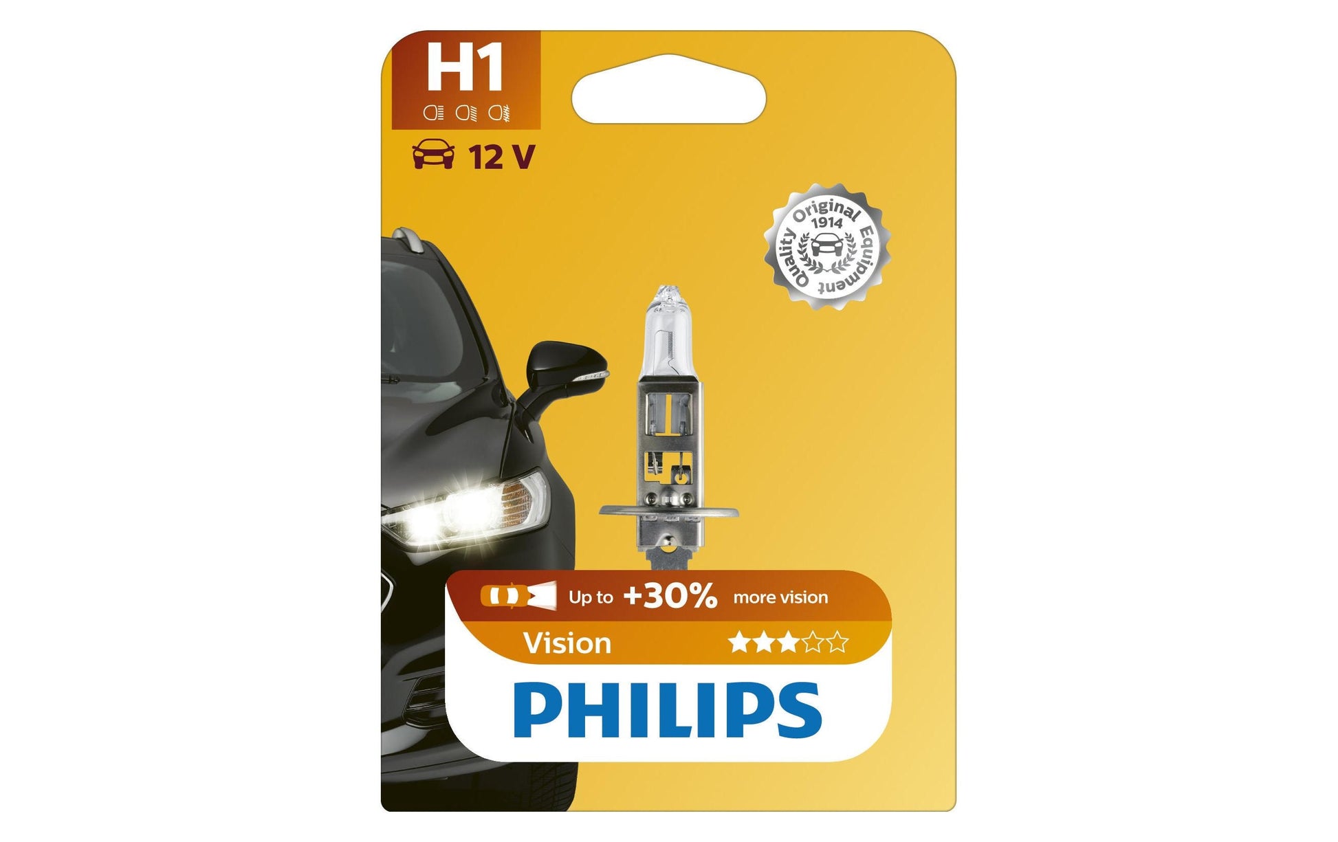 Philips Leuchtmittel H1 Vision B1 – 55 W, Halogen